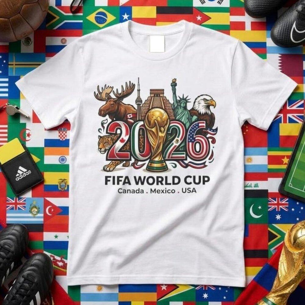 World Cup 2026 Shirt - Usa Mexico Canada Host Cities Fan Apparel T Shirt